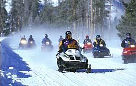 Yellowstone snowmobiles