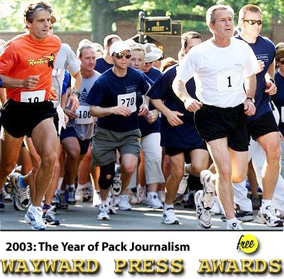 Bush running with the pack