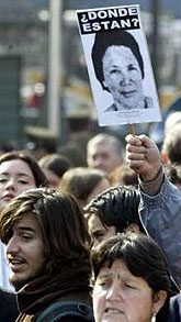 Pinochet protesters