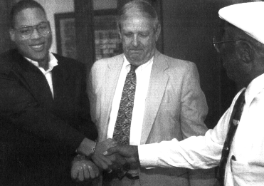 Kevin Elders and a supporter