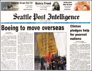 Fake Seattle PI page